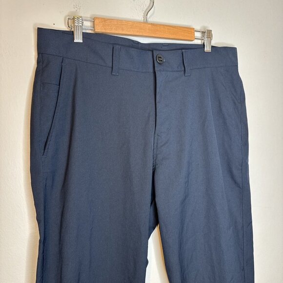 Lululemon Men's ABC Slim-Fit Trouser Pant Warpsterme Size 34X28 Blue - Picture 3 of 6